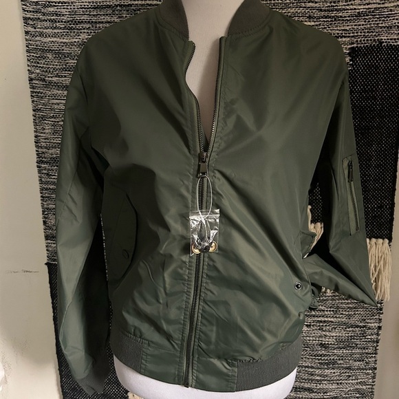 Hipchik Couture Apres Ski ski bomber jacket olive green NWT - Picture 4 of 8